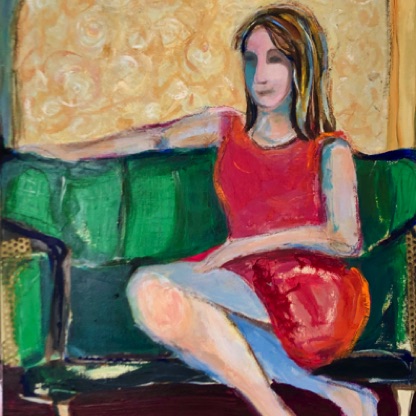 GREEN COUCH
30"x24"
Mixed Media on canvas